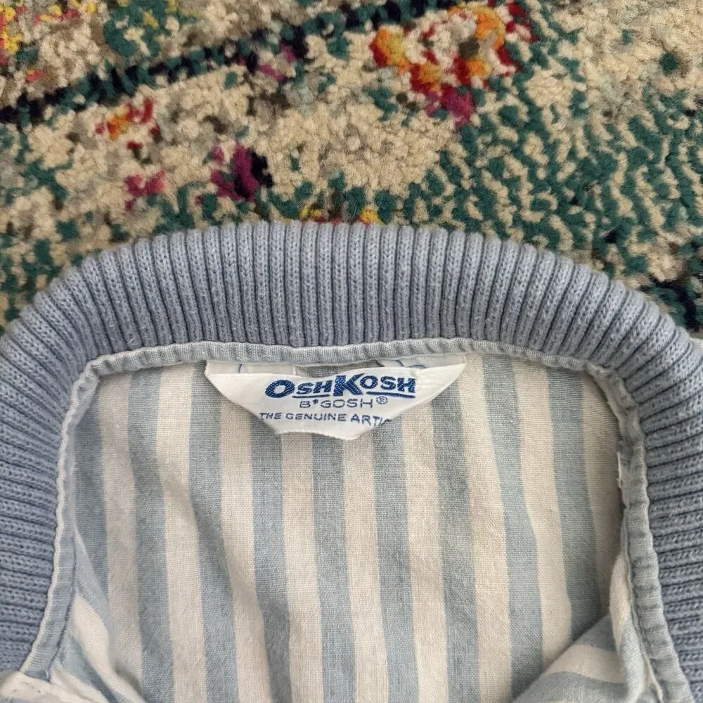 Vintage 90s OshKosh B'Gosh‎ The Genuine Article Striped Polo Kids Size 4*